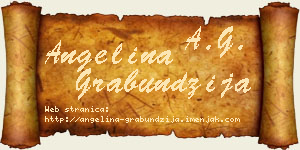 Angelina Grabundžija vizit kartica